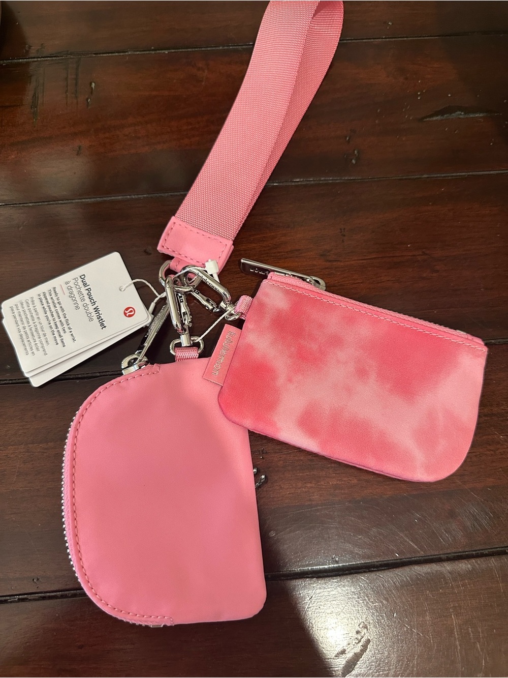 lululemon athletica Dual Pouch Wristlet in Strawberry Milkshake